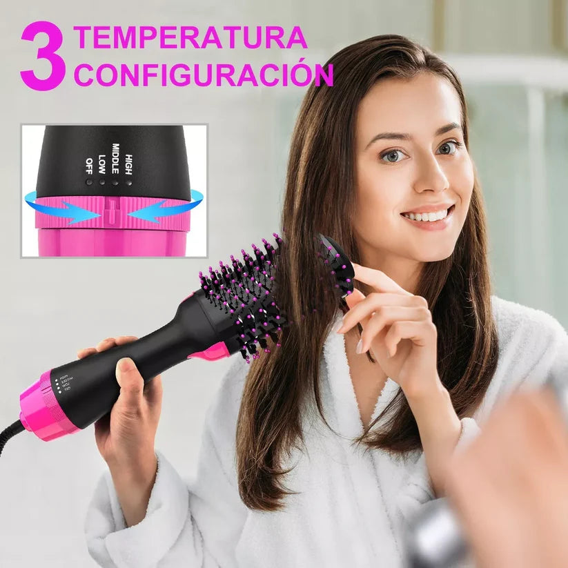 Cepillo Secador Voluminizador 3 en 1 Profesional Max® - Efecto Volumen de Salón
