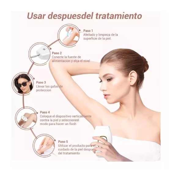 Depiladora Láser, Elimine el vello desde la comodidad de su hogar