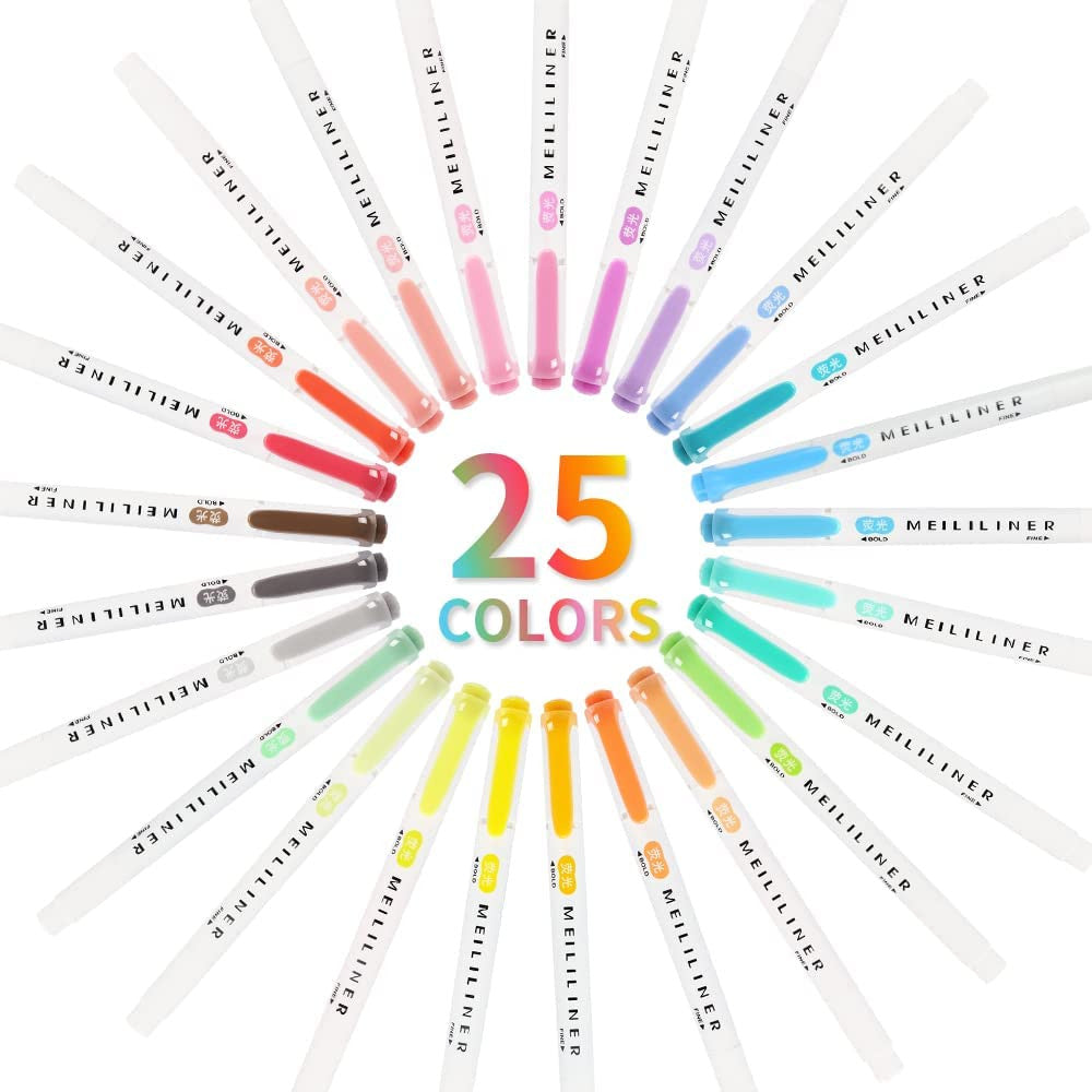 Mildliner Set de 25 Resaltadores Pastel