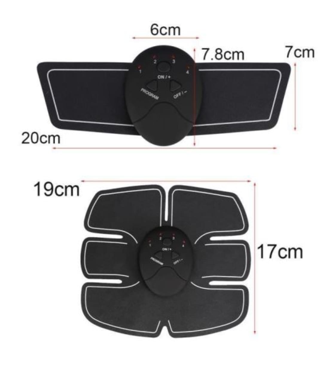 Parches Estimulador Muscular Eléctrico - Trabaja varios grupos musculares
