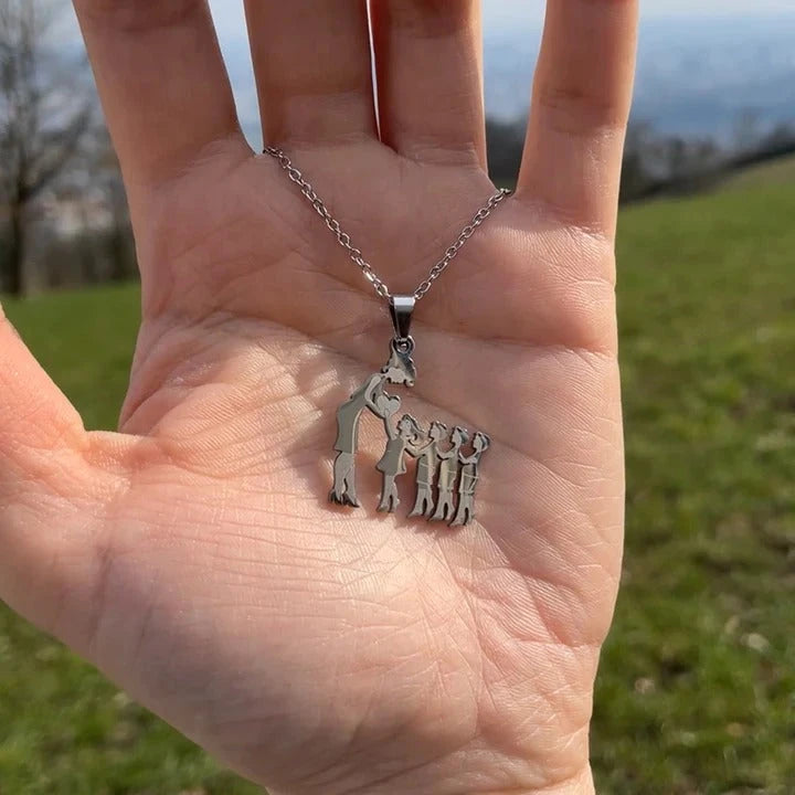 Collar para la mejor mamá del mundo - Madre, Hijo e Hija