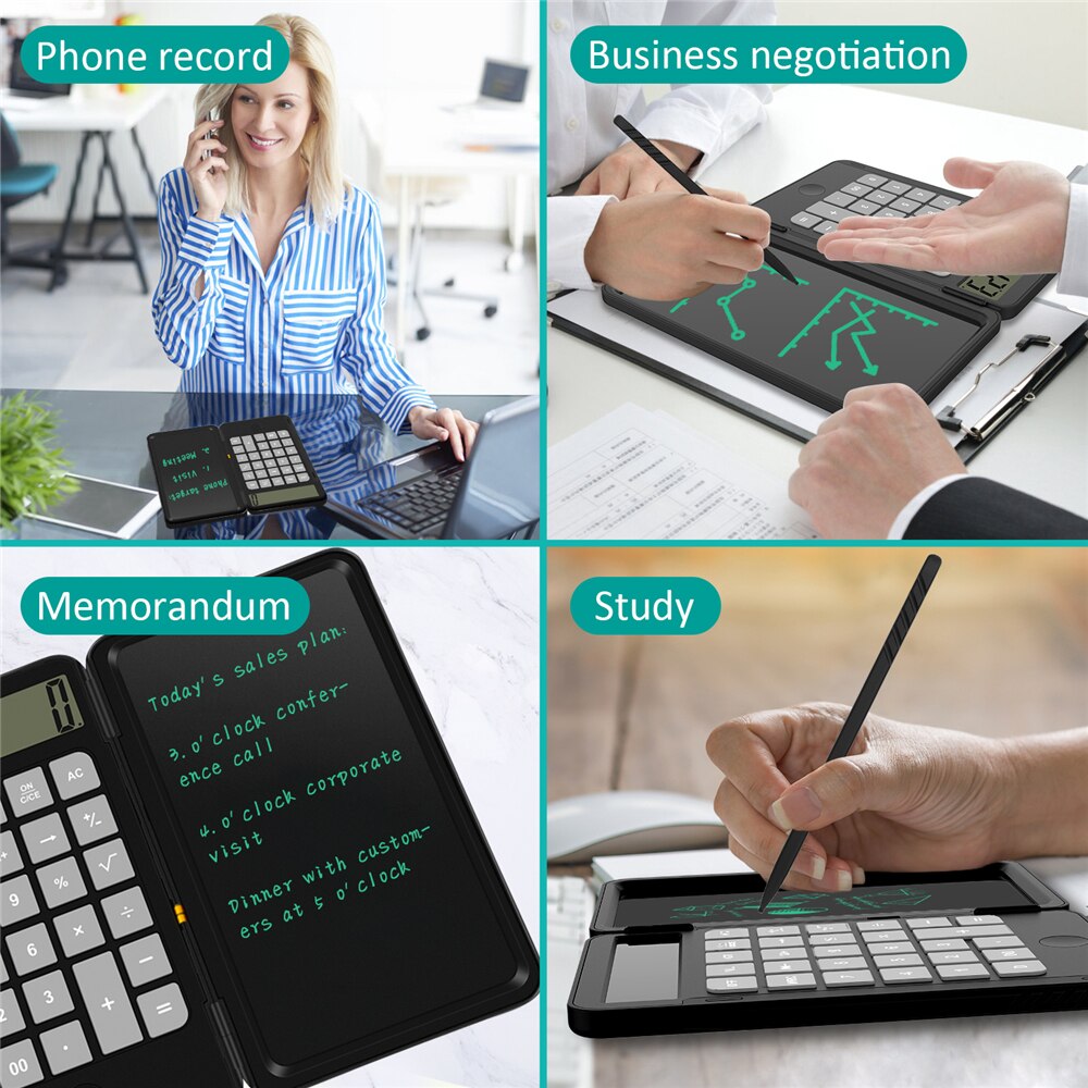 Calculadora plegable con Lápiz integrado