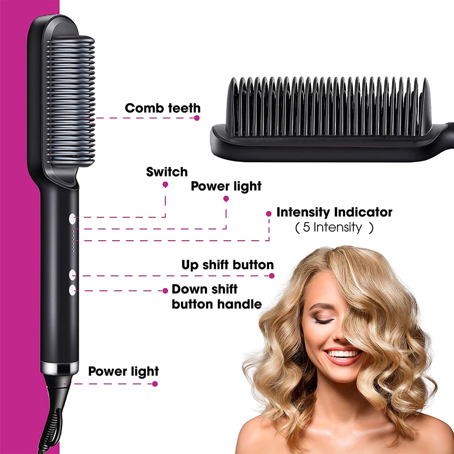 Liso Perfecto™ Cepillo Alisador