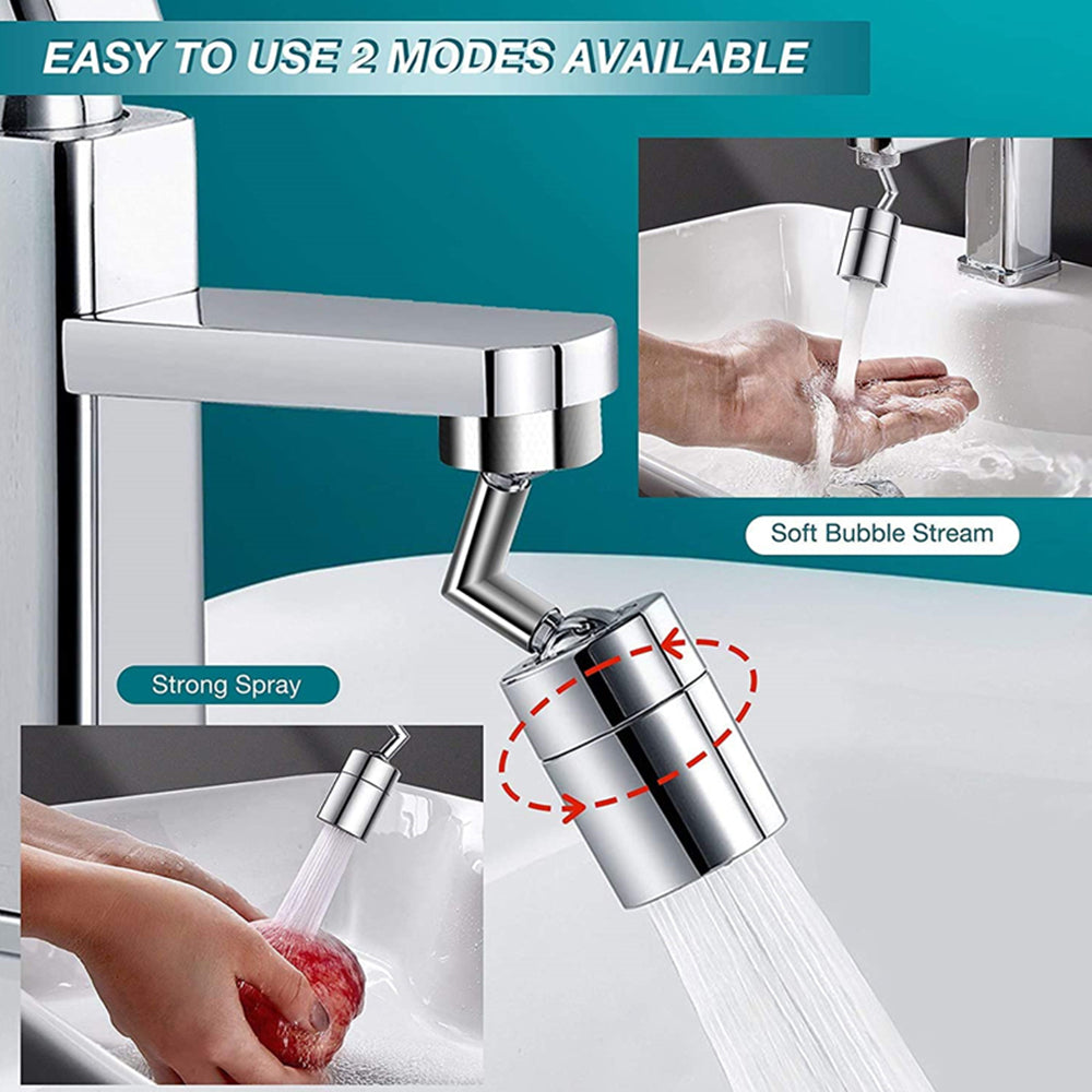 Extensor de grifo con cabeza giratoria