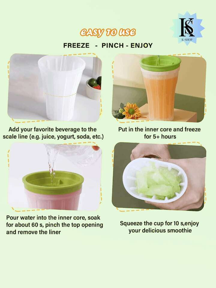 Vaso para Hacer Helados y Batidos Caseros Innovador 🍦🥤