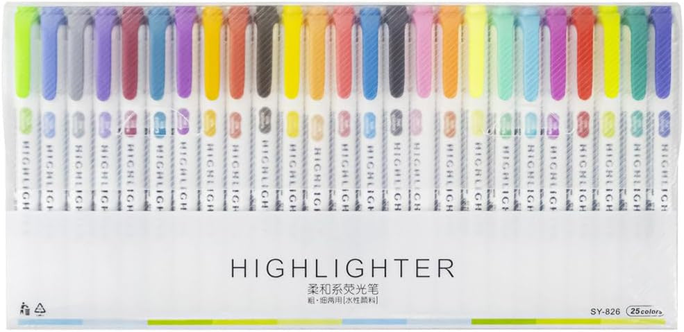 Mildliner Set de 25 Resaltadores Pastel