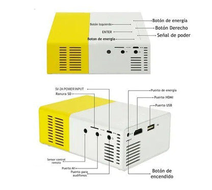 PROYECTOR ULTRA VISION 4K, Instala en cualquier superficie