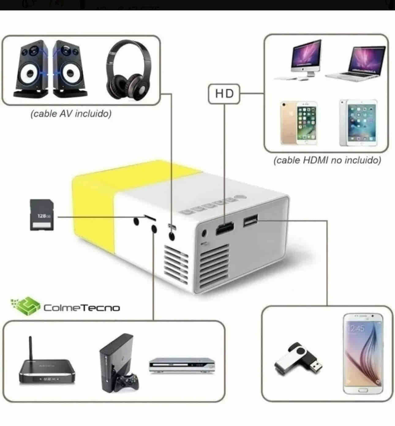 PROYECTOR ULTRA VISION 4K, Instala en cualquier superficie