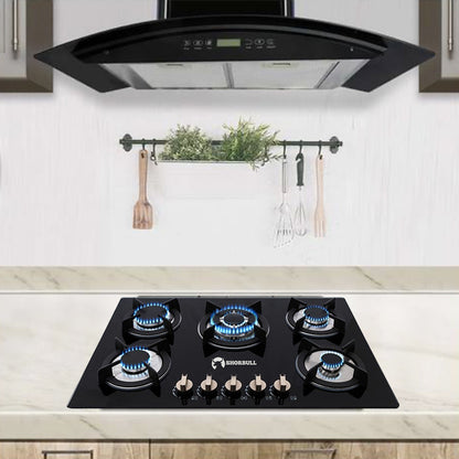 Parrilla 5 Quemadadores Vidrio Templado - Elegancia en cualquier parte