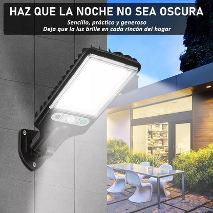 PACK x 3 LUCES SOLARES - con sensor de movimiento + control remoto