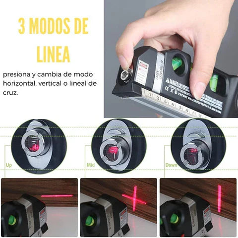 METRO NIVEL LASER MAX® 4 en 1, precisión y facilidad de uso