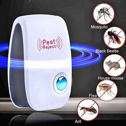 Pest Reject 200m² – Repelente Ultrasónico Sin Veneno | Seguro para Niños y Mascotas | COMPRA 1, LLEVA 2