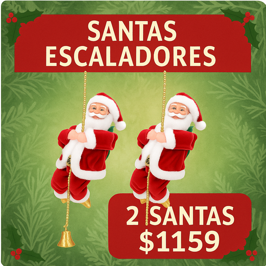 🎅Santa Clauss Escalador Electrico 🎅 Decoración Hogar