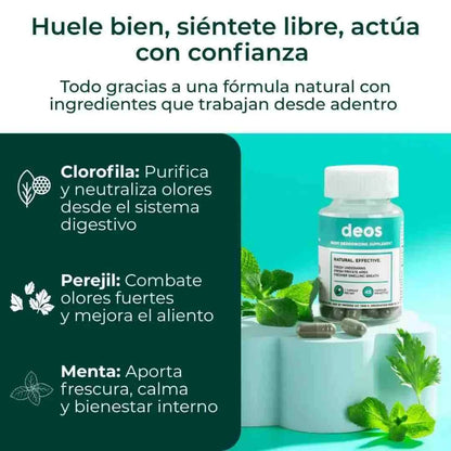 Deos Suplemento Elimina Mal Olor – Confianza Todo el Día