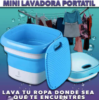 Mini Lavadora Portatil con Secado 🧼👕, Fácil de transportar