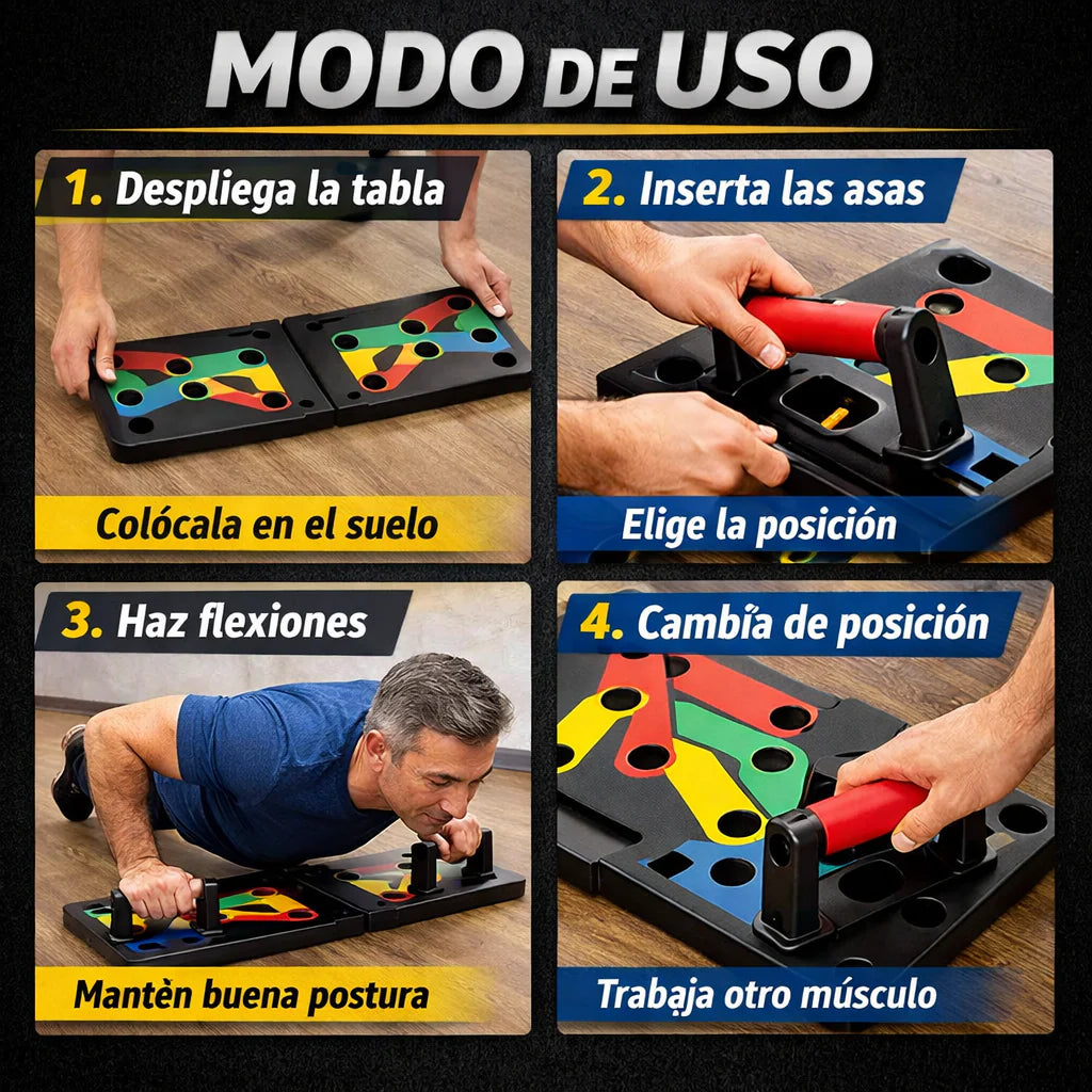 Tabla De Entrenamiento Maxx Push Up Sistema De Flexiones