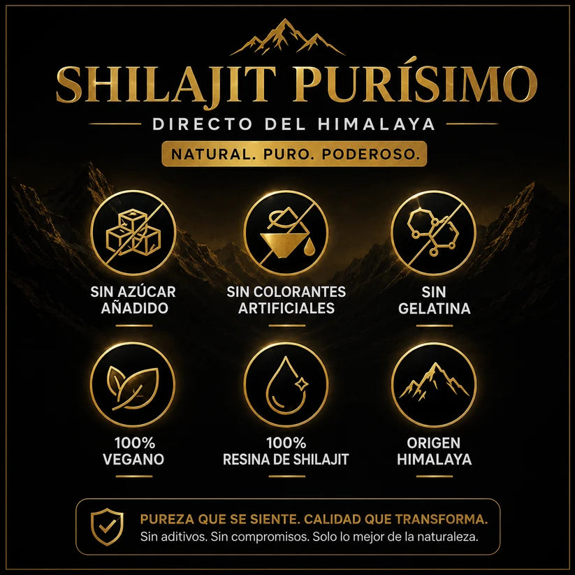 Suplemento Shilajit Gomas 60 Pcs 3000mg