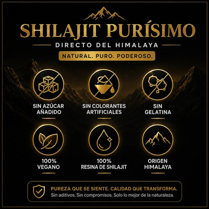 Suplemento Shilajit Gomas 60 Pcs 3000mg