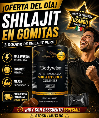 Suplemento Shilajit Gomas 60 Pcs 3000mg