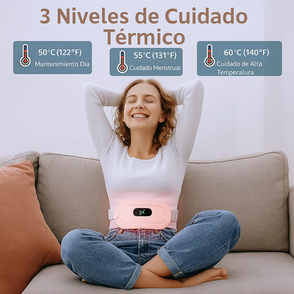 Cinturón Térmico Menstrual con Vibración - Alivio Natural de Cólicos
