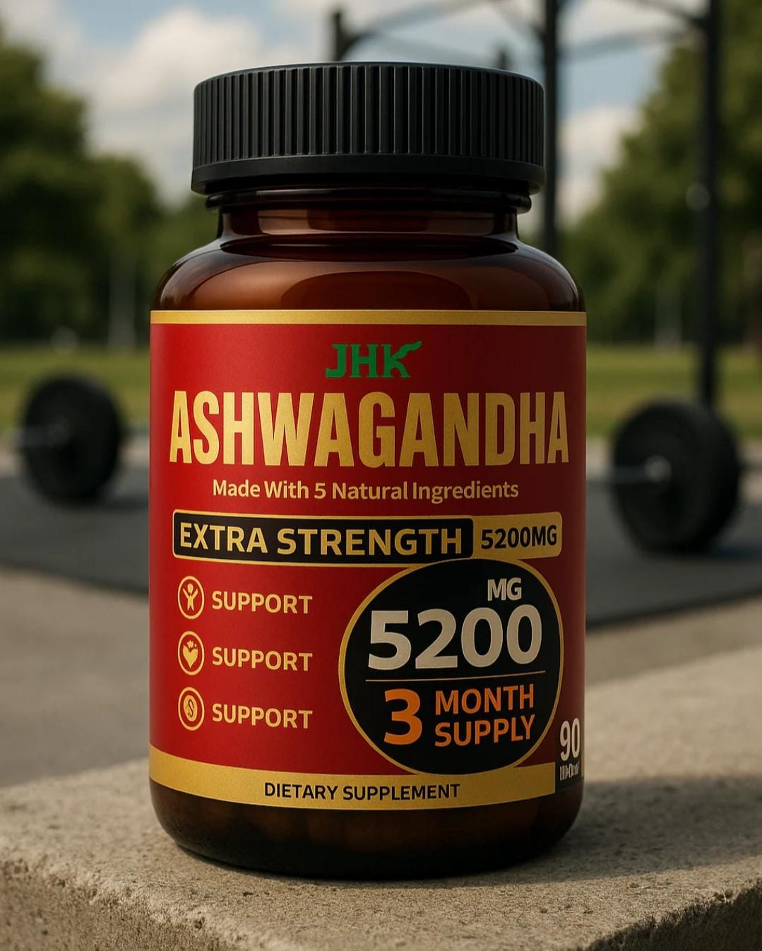 ASHWAGANDHA 5200mg con 90 Capsulas