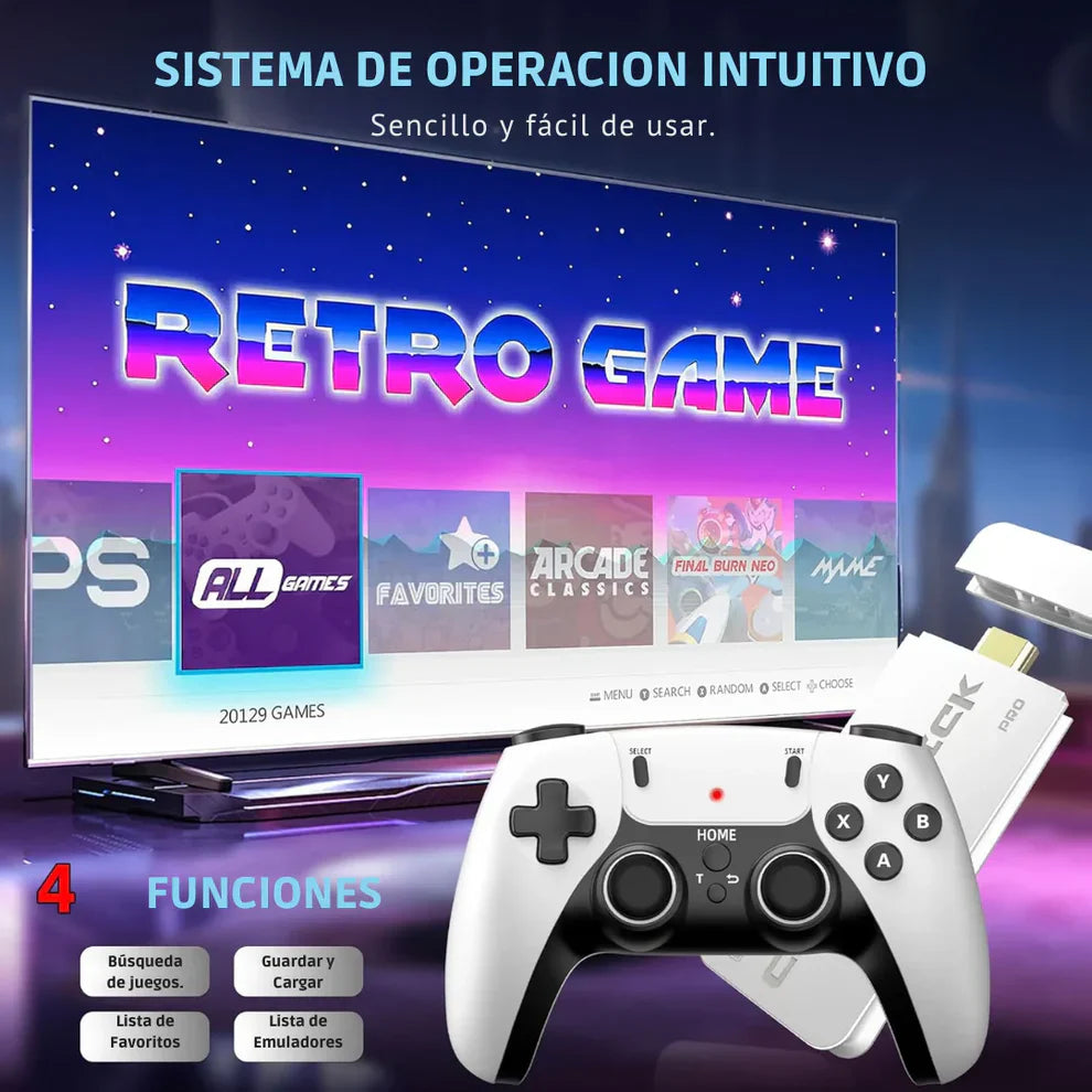 CONSOLA RETROPLAY PRO -Mas de 20,000 juegos preinstalados