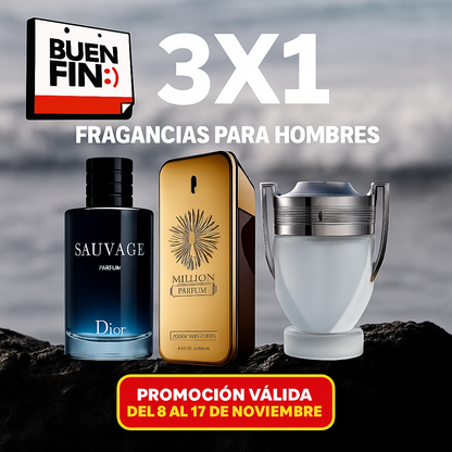 Promocion 3x1 Fragancia para hombre