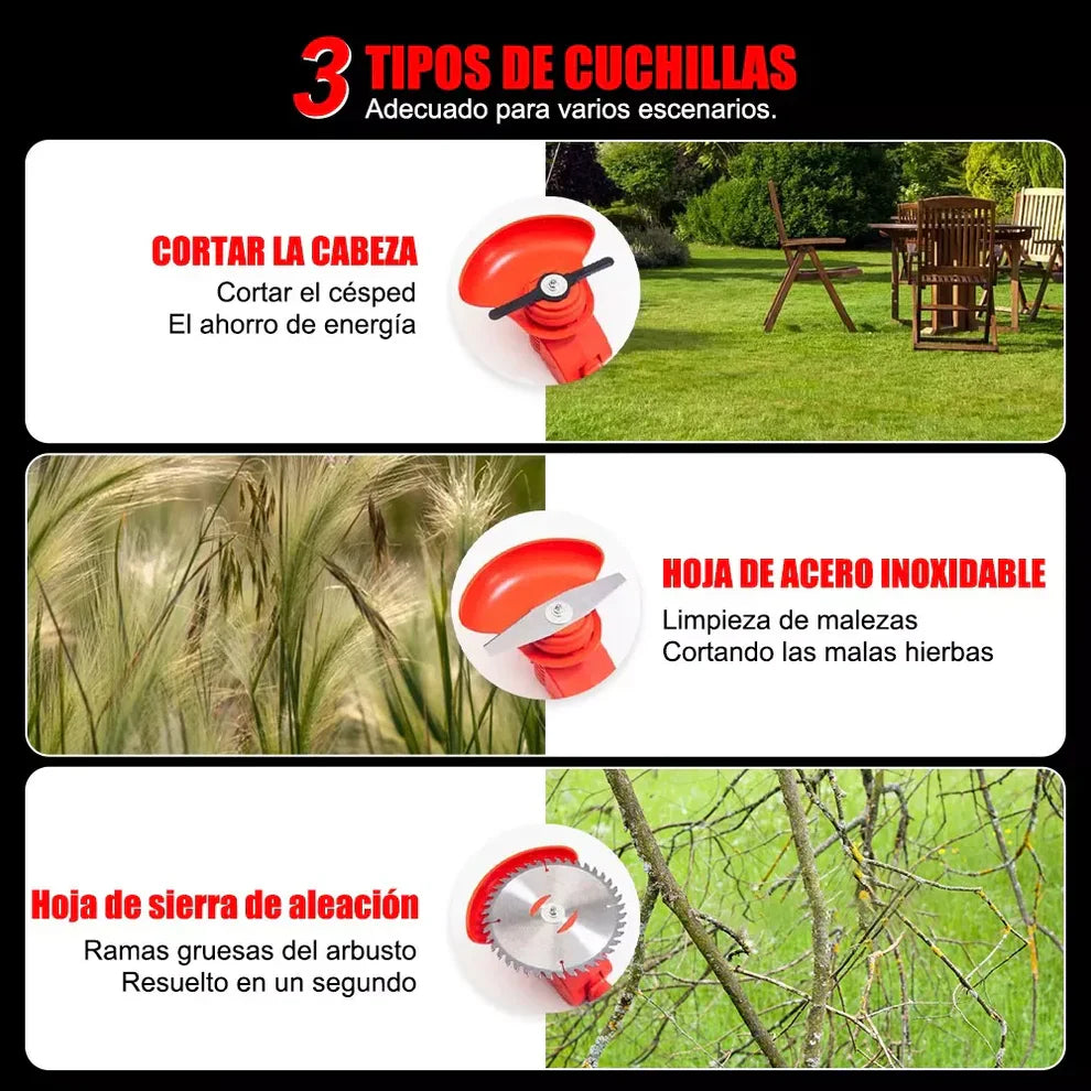 MAXCUT™ DESBROZADORA ELECTRICA 3 EN 1 - Mas ligera que nunca