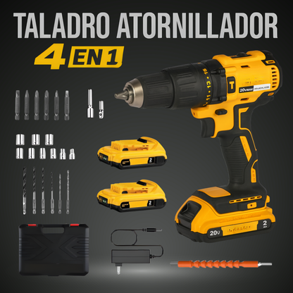 Maxx Taladro Desatornillador + 2 Baterias