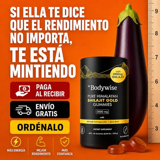 Suplemento Shilajit Gomas 60 Pcs 3000mg