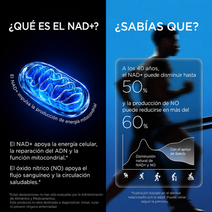 Selerb NAD+, Energía Celular y Vitalidad