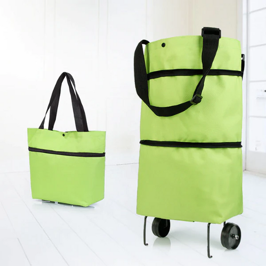 BOLSA PLEGABLE DE COMPRAS CON RUEDAS