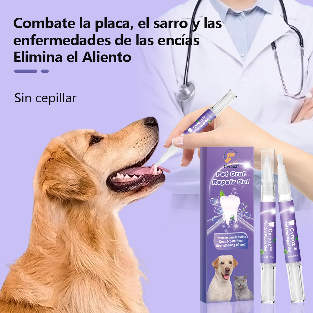 Cvreoz® Gel reparador bucal para mascotas