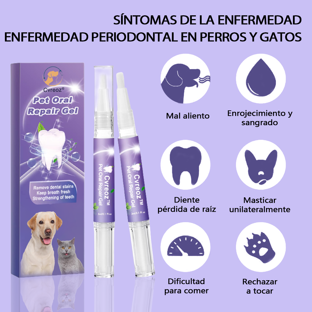 Cvreoz® Gel reparador bucal para mascotas