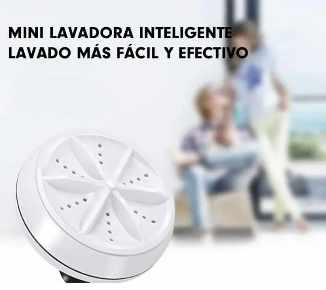 Mini Lavadora Portátil USB Turbina