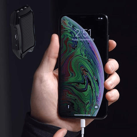Cargador solar POWERBANK + cable USB