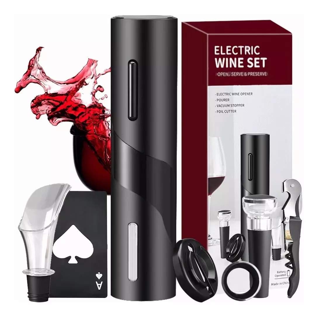 Kit Destapador de Vinos Premium Electrónico