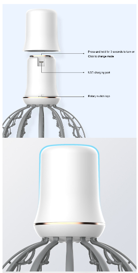 Masajeador eléctrico de cuero cabelludo