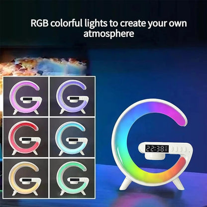 BOCINA LAMPARA CARGADOR RELOJ RGB